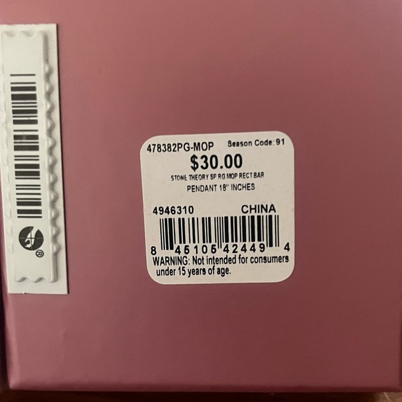 Stone Theory Fine Silver Plated Mother Of Pearl Necklace - Picture 5 of 6